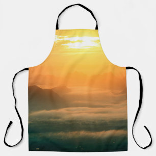 Tablier Photo paysage, beau brouillard de mer le matin
