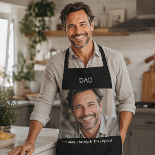 Tablier Photo père papa homme mythe légende noir blanc