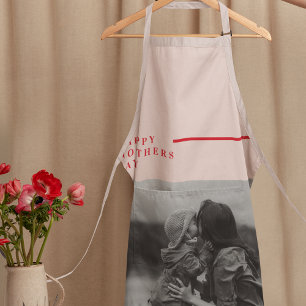 Tablier Photo rose et rouge Cadeau de la fête des mères