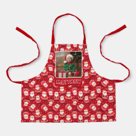 Tablier Photo Son | Santa Claus Red Christmas Kids