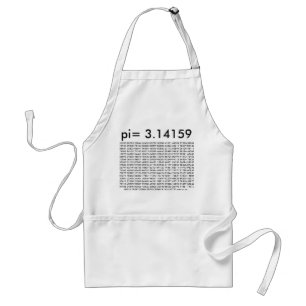 Tablier pi= 3.14159 and so on Math Science pi Day Digits