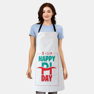 Tablier Pi Day T-Shirt – Artistic Design with Pi (π) Equat