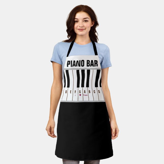Tablier Piano-touches Piano-Bar (Porté)