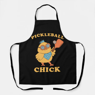 Tablier Pickleball Chick - rétro