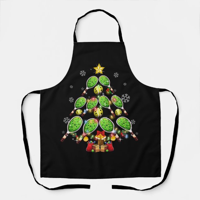 Tablier Pickleball Christmas Tree Dink Pickleball Joueur d (Recto)