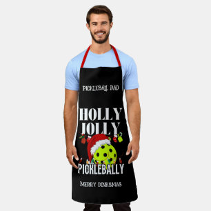 Tablier Pickleball de Noël personnalisé