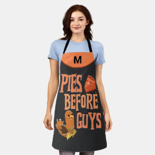 Tablier Pies Avant Les Gars Thanksgiving Monogramme Amusan