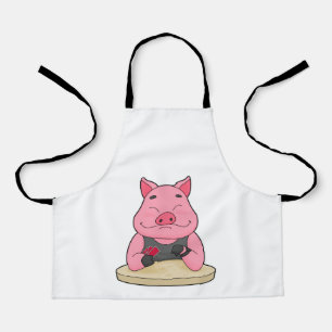 Tablier Pig au Poker avec cartes de Poker