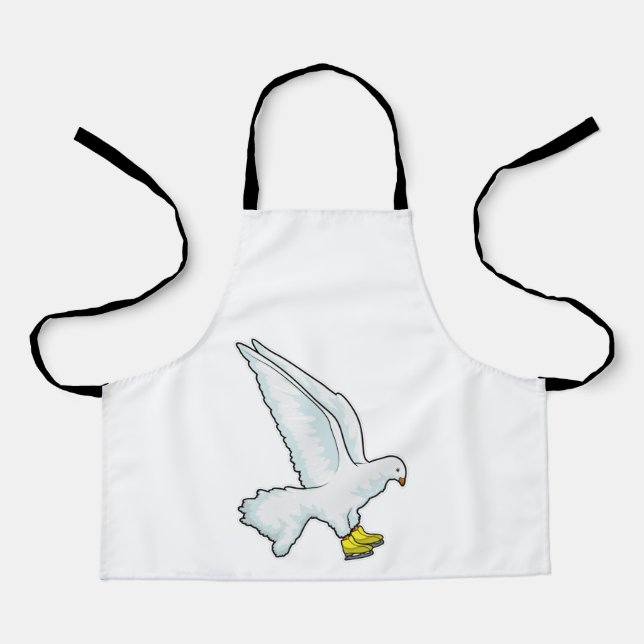 Tablier Pigeon Patinage sur glace Patins sur glace (Recto)