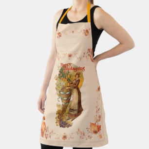 Tablier Pilgrim Girl avec style victorien Thanksgiving