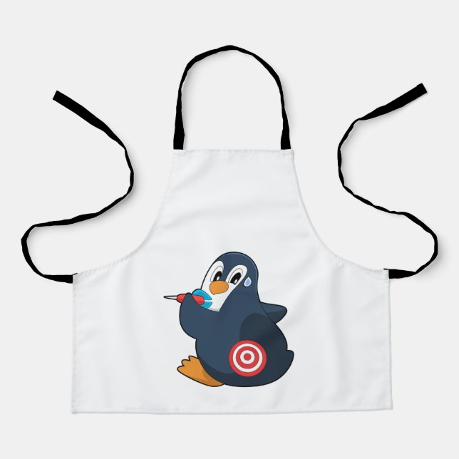 Tablier Pingouin fléchettes fléchettes (Recto)
