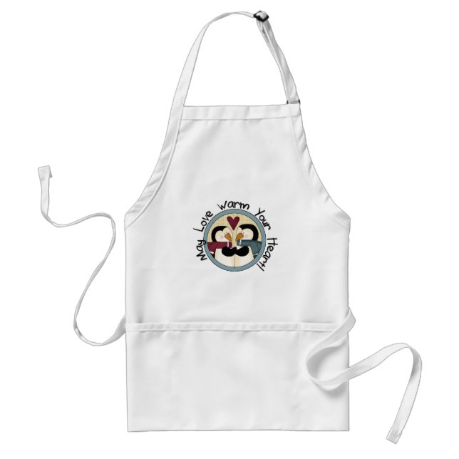 Tablier Pingouin Love T-shirts et cadeaux de vacances (Devant)