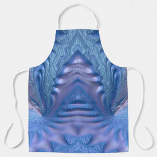 Tablier Pink bleu FRACTAL ABSTRAIT ~