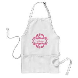 Tablier Pink Chic Damask Apron