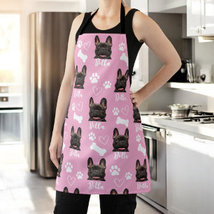 Tablier Pink Personnalisé Pet Photo Amoureux des chiens In