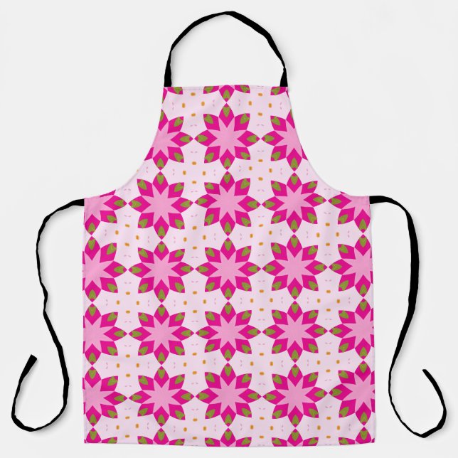 Tablier Pink Petal Mosaic pattern (Recto)