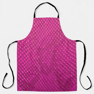 Tablier Pink python peau de serpent texture