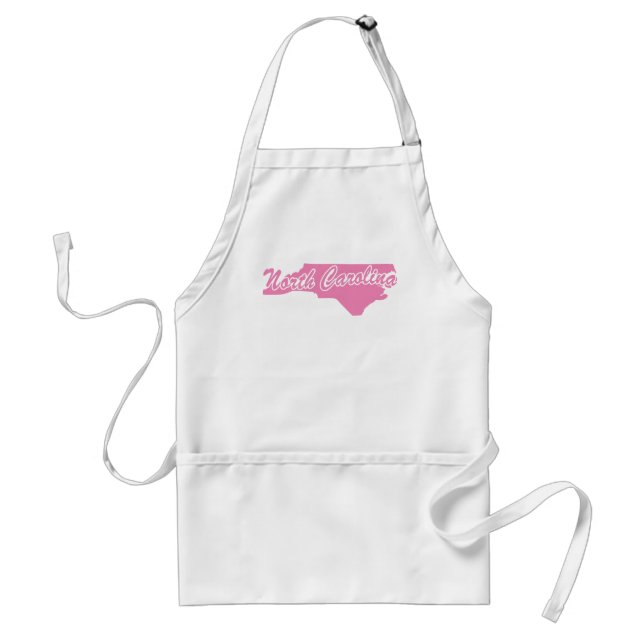 Tablier Pink State North Carolina Adult Apron (Devant)