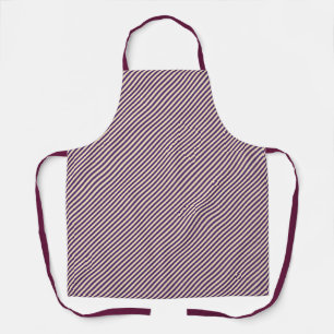 Tablier Pinstripe violet Lanières pourpres Chef
