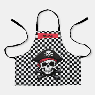 Tablier Pirate crâne et os croisés