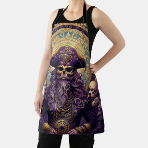Tablier Pirate de crâne pourpre