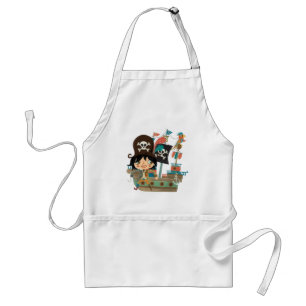 Tablier Pirate et bateau de pirate