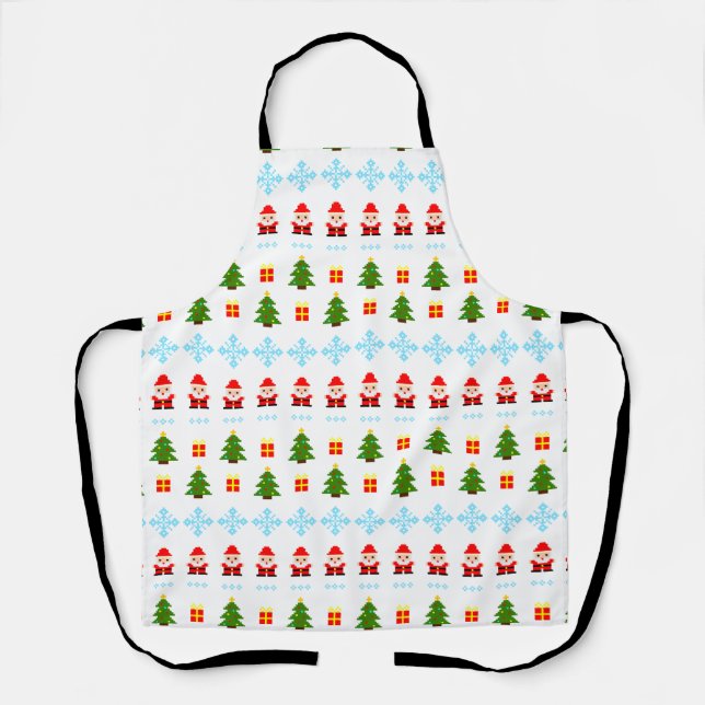 Tablier Pixel Art Christmas (Recto)