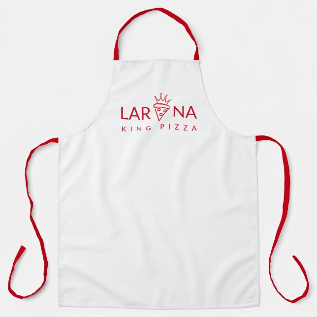 Tablier Pizza King Apron - Régler la cuisine dans le style (Recto)