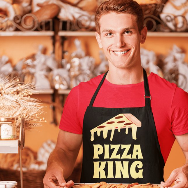 TABLIER PIZZA KING DAD KITCHEN APRON (Créateur téléchargé)