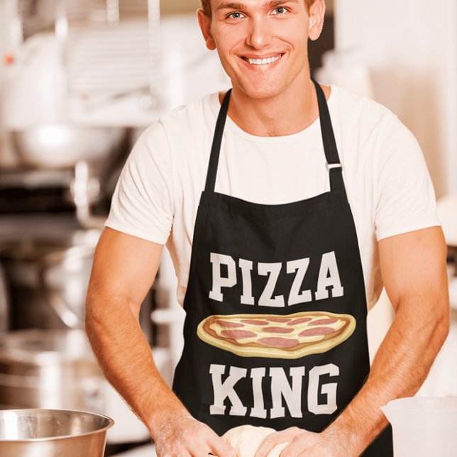 TABLIER PIZZA KING DAD KITCHEN APRON (Créateur téléchargé)