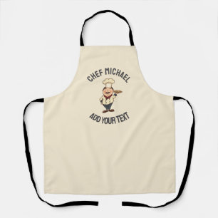 Tablier Pizzeria italienne cuisine ou restaurant rond