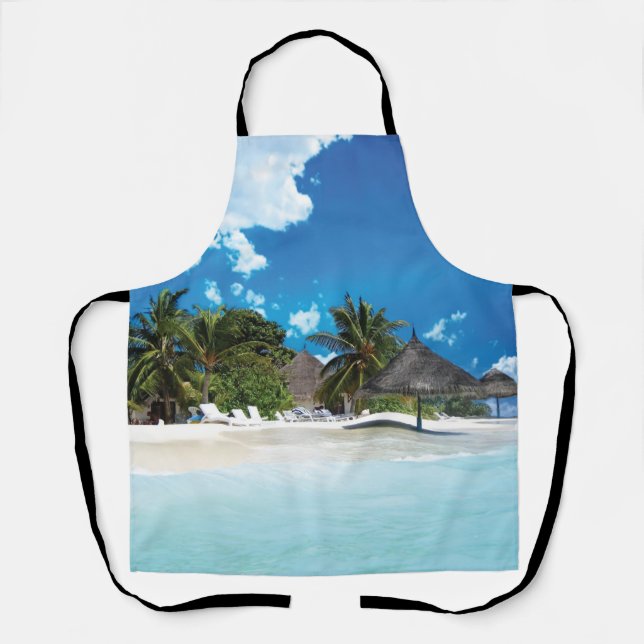 Tablier Plage exotique (Recto)