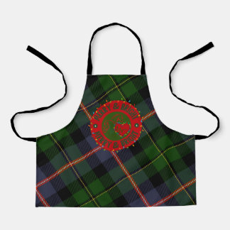 Tablier Plaid Merry Christmas& Bright Apron