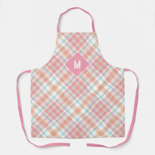 Tablier Plaid Monogramme personnalisé / Motif Tartan