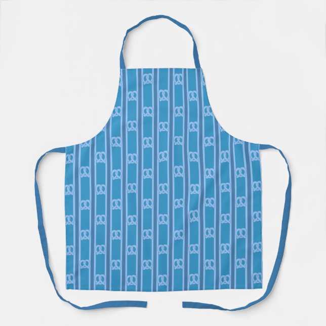 Tablier Plaisir et fantaisie Blue Pretzel (Recto)