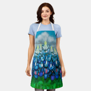 Tablier Plan de paysage de pays Bluebonnet