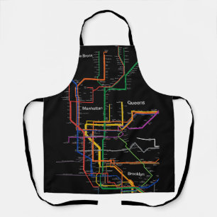 Tablier plan du métro de NY-Ville