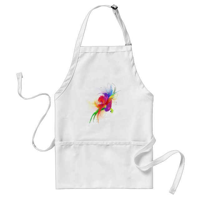 Tablier Plaques de peinture Abstraites Rainbow Lorikeet (Devant)
