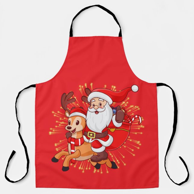 Tablier **"Playful Santa Claus Design – Fun and Festive Ch (Recto)