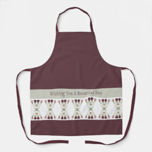 Tablier Plum Avec Floral Accenté Dans Vert Doux