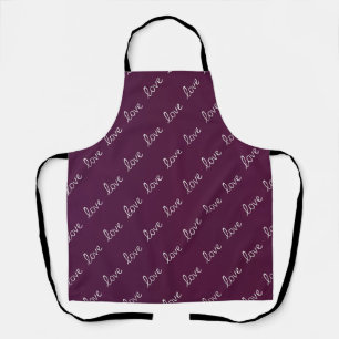 Tablier Plum Bourgogne "Amour"