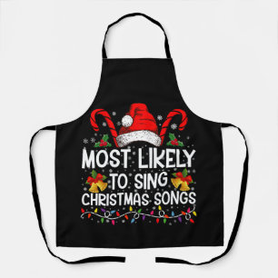 Tablier Plus susceptible de chanter des chants de Noël