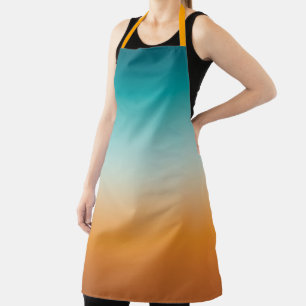 Tablier Plutôt Ombre Sunny Orange & Turquoise Blue Gradien
