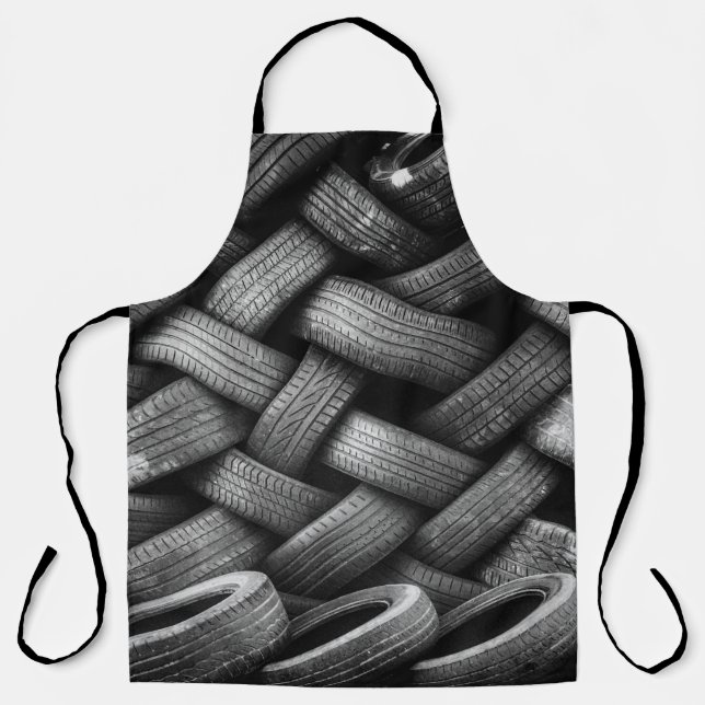 Tablier Pneus en caoutchouc empilé utilisé (Recto)