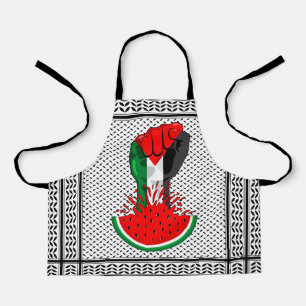 Tablier Poing de résistance palestinienne sur le symbole d