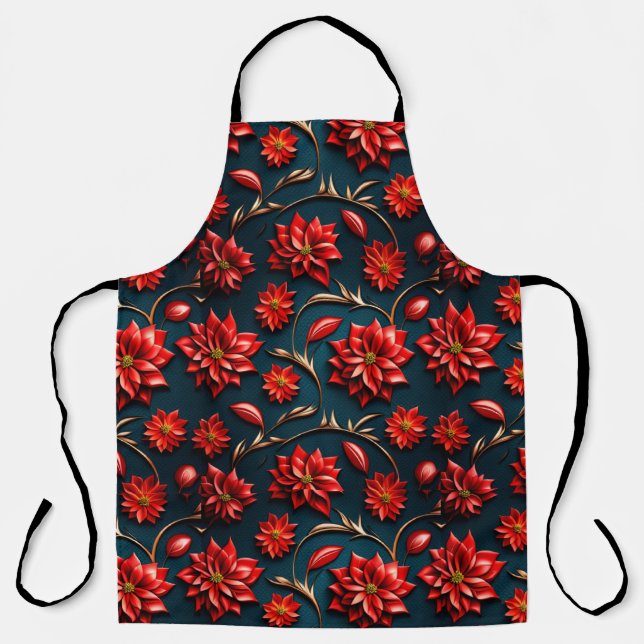 Tablier Poinsettia joli (Recto)