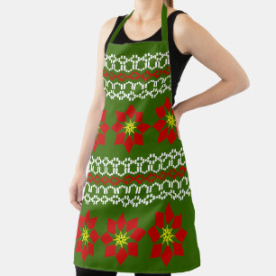 Tablier Poinsettia Ugly Sweater