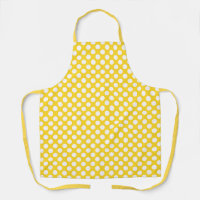 Pointe Polka blanche et jaune