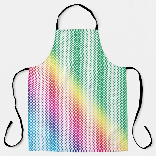 Tablier Points Arc-en-ciel LGBTQ - Couleurs Drapeau Concep (Recto)