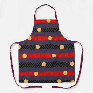 Tablier Points Bandes Chevron Artisanat Cuisine